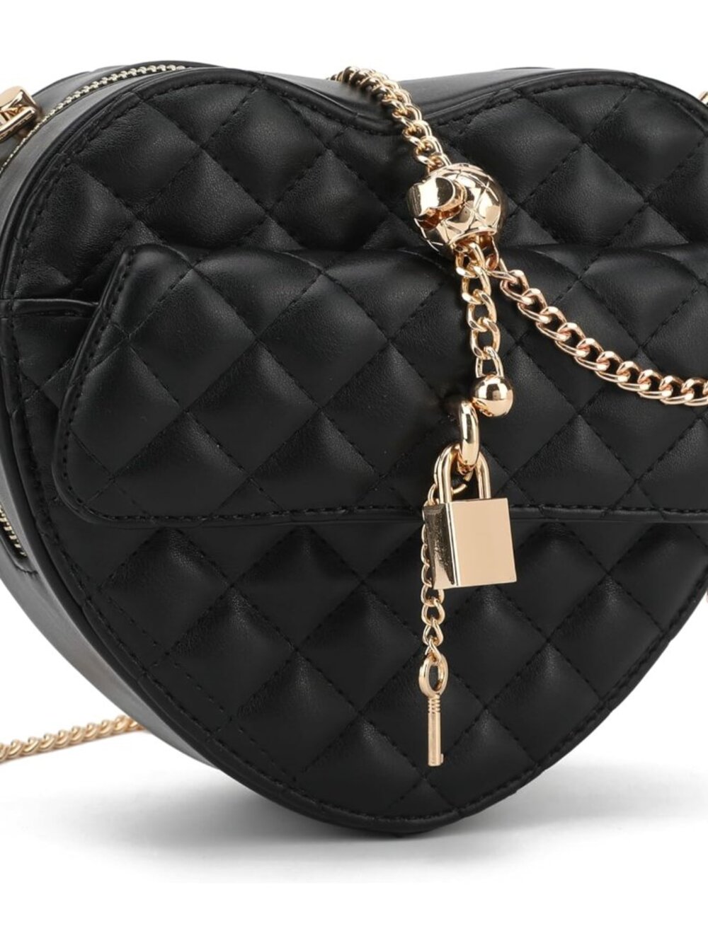 Heart Shape Crossbody Purse for Women – Cute Valentine’s Gift Handbag, Zip-Aroun